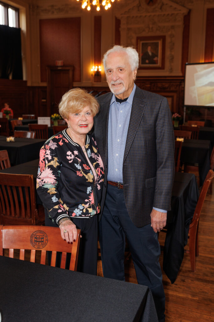 Barb (left) and Dan Bindler pose for a photo