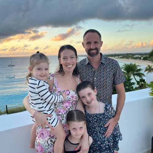 Tim Murphy, AB '07, and his family