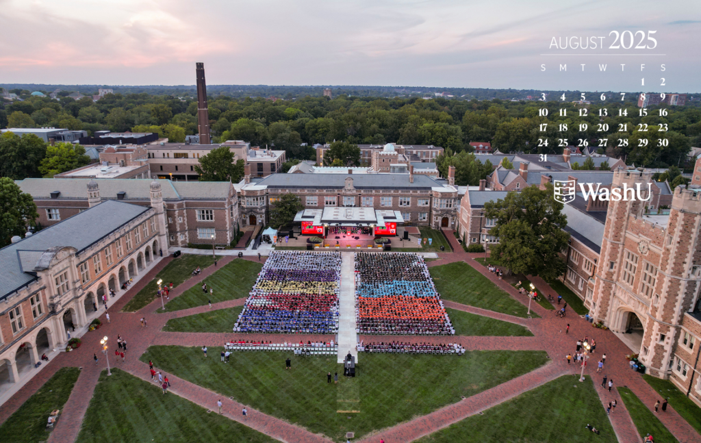 Quad with students