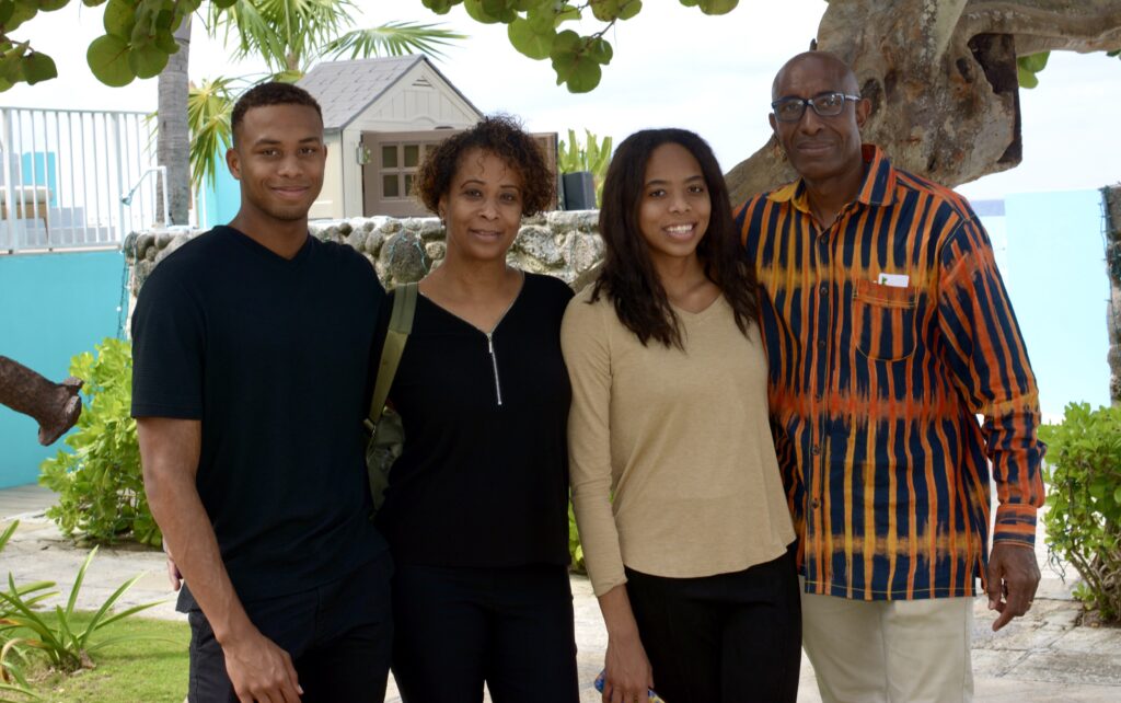 Samara Wilson (second from right) and her family